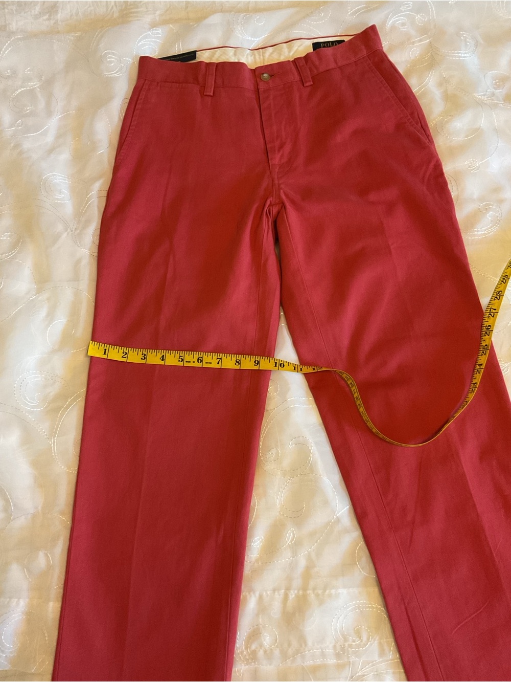 Polo Ralph Lauren NWT Mens Classic Fit 30x32 Red Pants - Picture 5 of 11